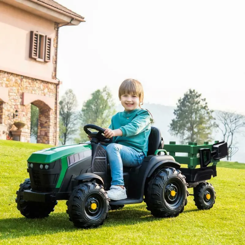Premium Kids Electric Ride On Tractor Toy 12V 1