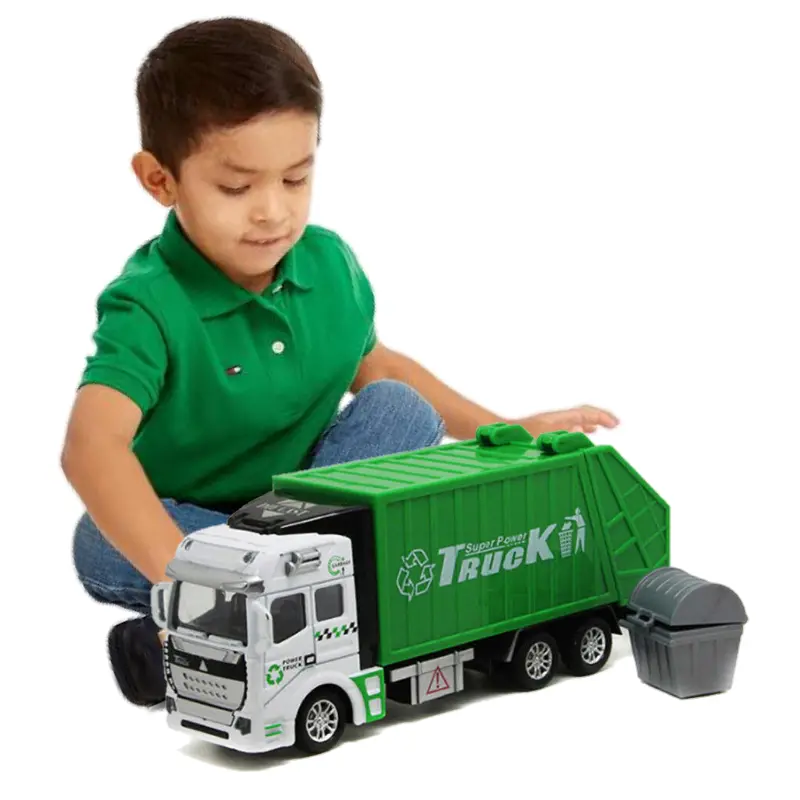 Realistic Kids Garbage Recycling Truck Toy 1