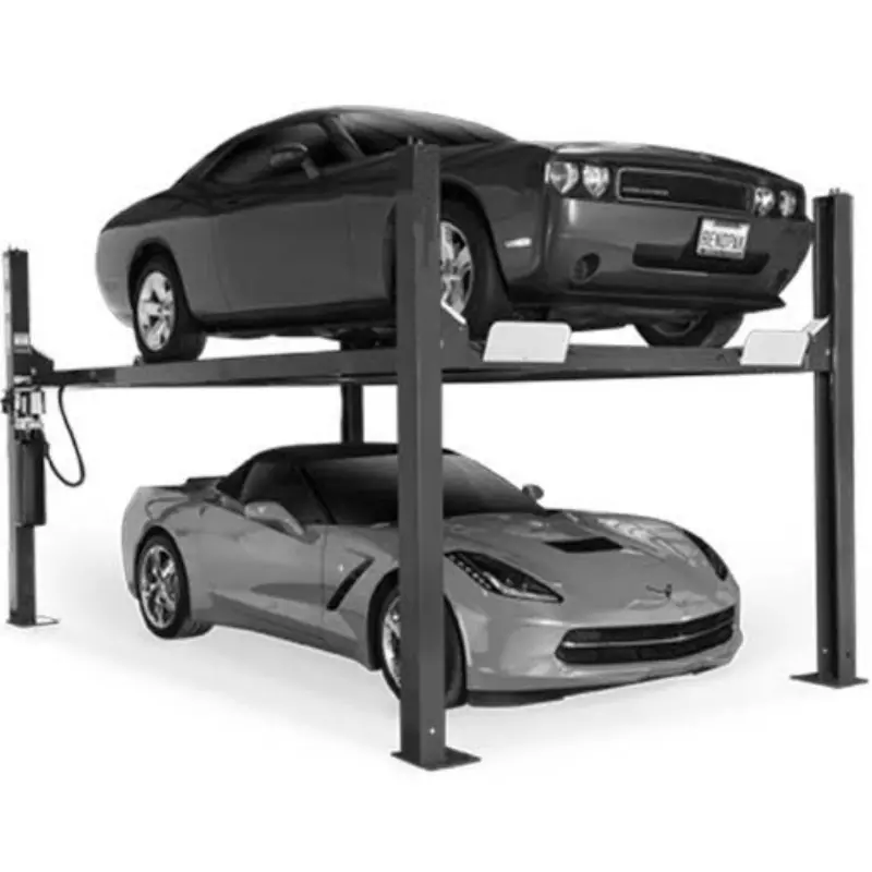 Heavy Duty Portable 4 Post Car Home Garage Storage Lift 8,000 Lbs 1