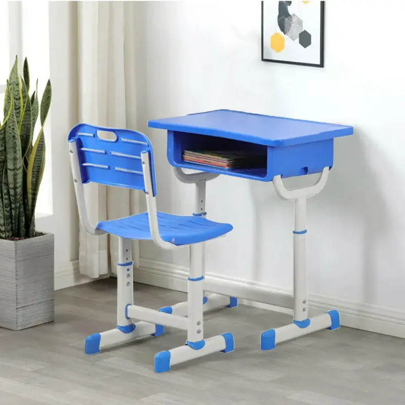 Kids Wooden Homework Study Desk And Chair Set 1