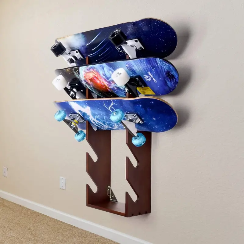 Heavy Duty Skateboard Wall Mounted Holder Rack 1