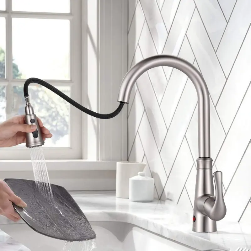 Hands Free Motion Sensor Touchless Automatic Kitchen Faucet 3