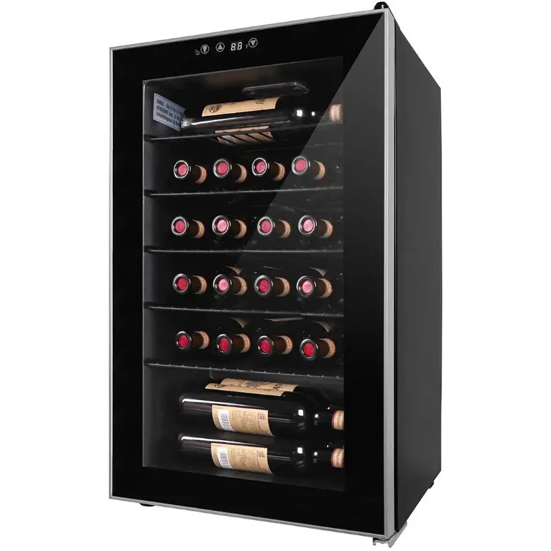 Large Freestanding 24 Bottle Wine And Beverage Cooler Refrigerator 1