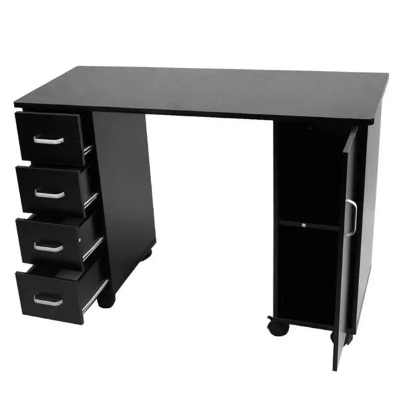Portable Rolling Manicure Nail Salon Table Station 1