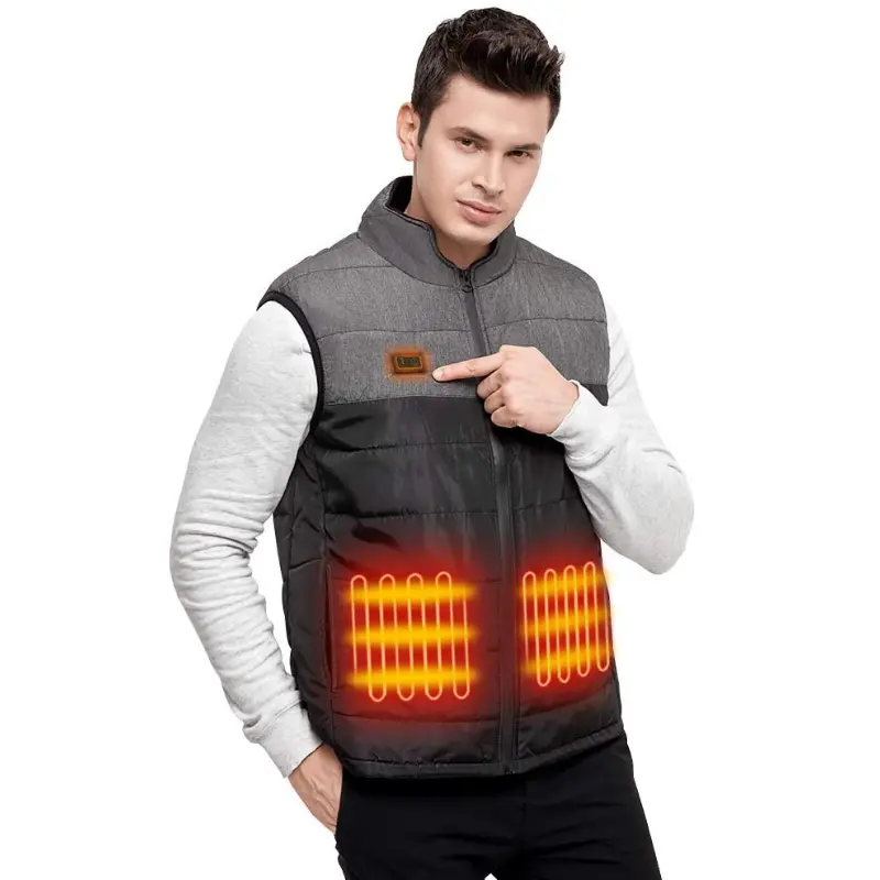 Men's Usb Rechargeable Battery Heated Vest 1