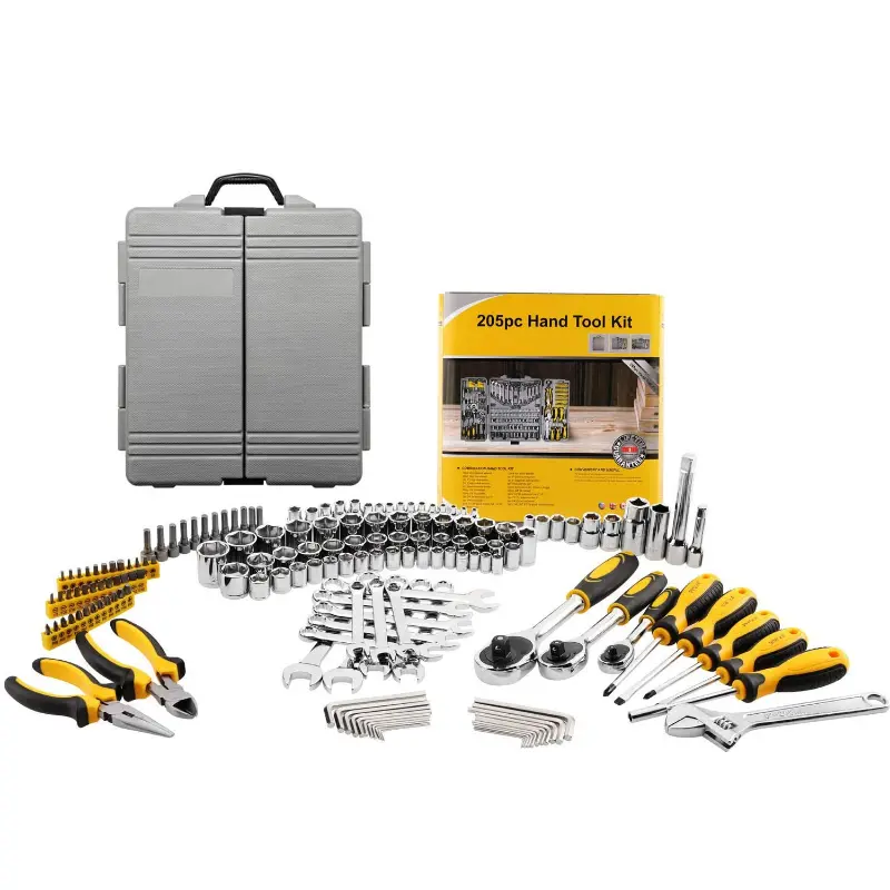 Complete Car Mechanic Tool Box Set 205Pcs 1