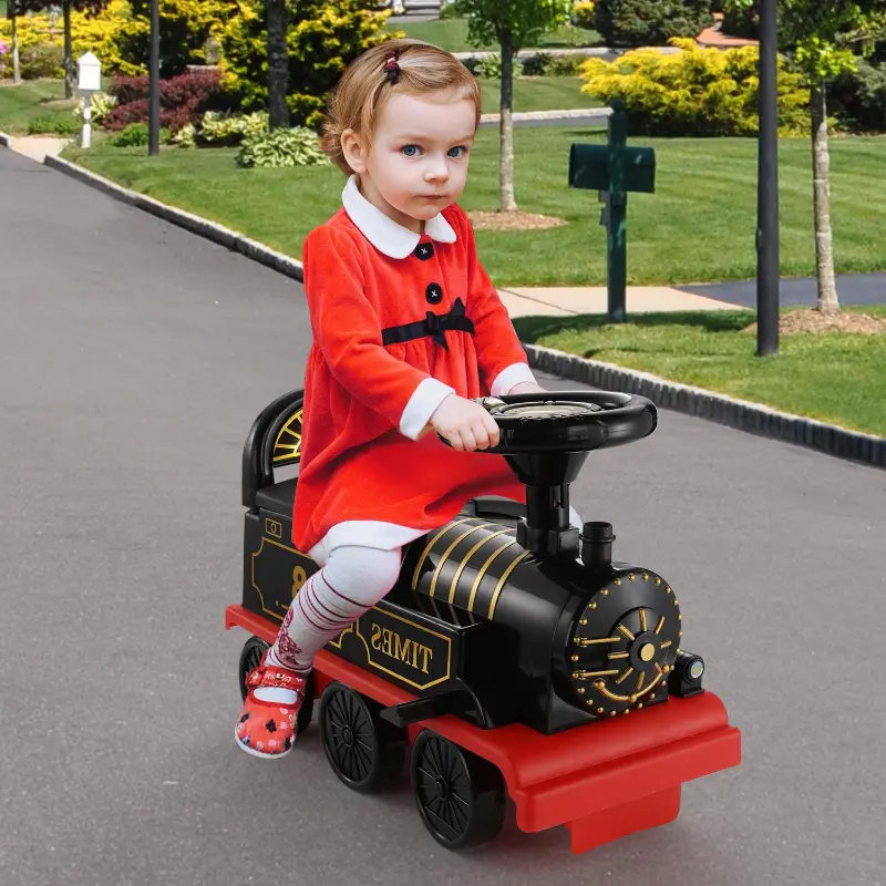Kids Electric Ride On Toy Train With Track 1