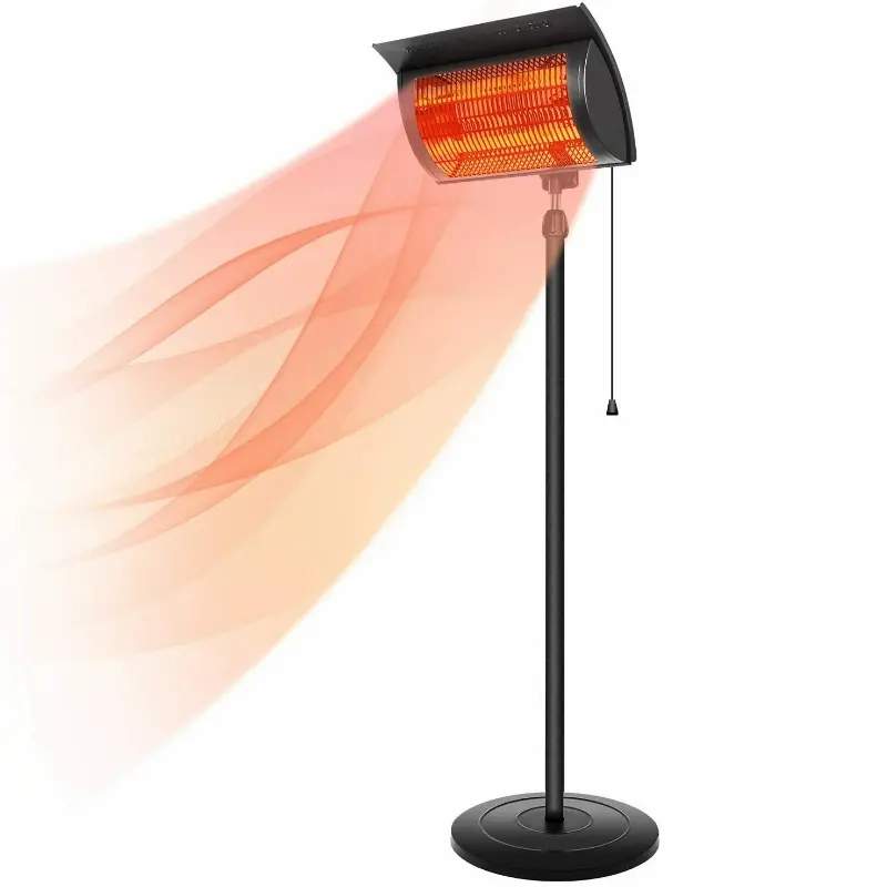 Deluxe Standing Infrared Outdoor Patio Heater 1500W 1