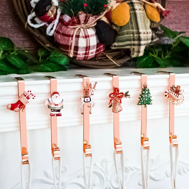 All In One Christmas Mantle Stocking Holder Set 1