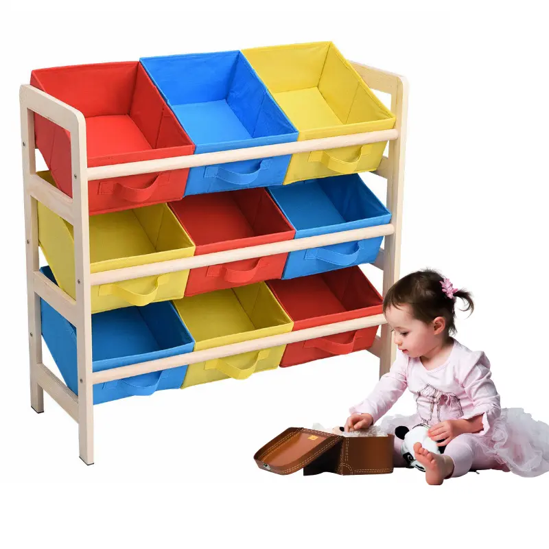 Kids Large Spacious Toy Storage Organizer With 9 Bins 1