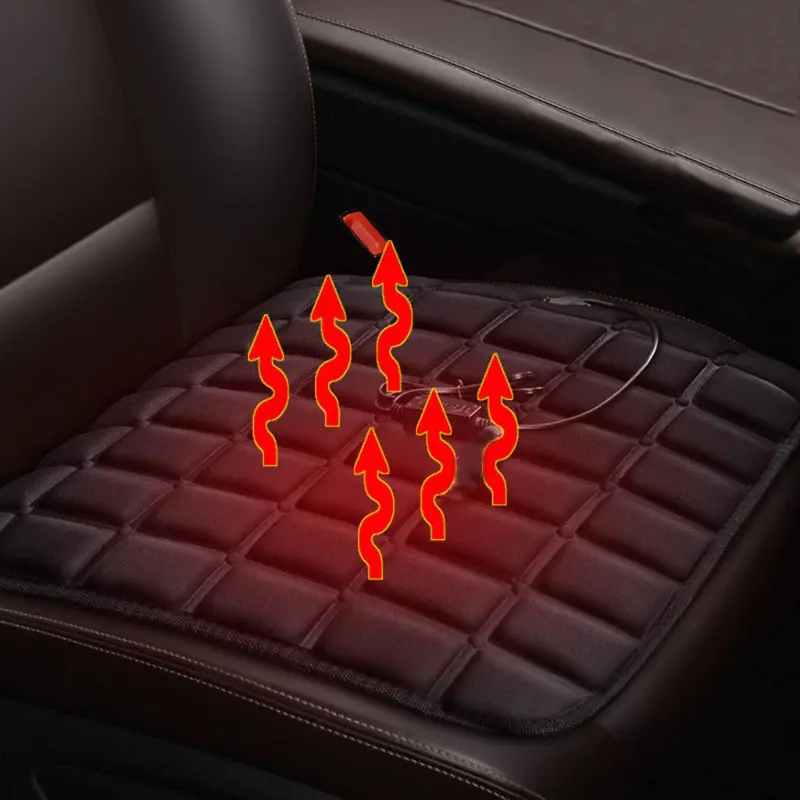 Premium Heated / Warm Car Seat Cover Pad 43×43Cm 4