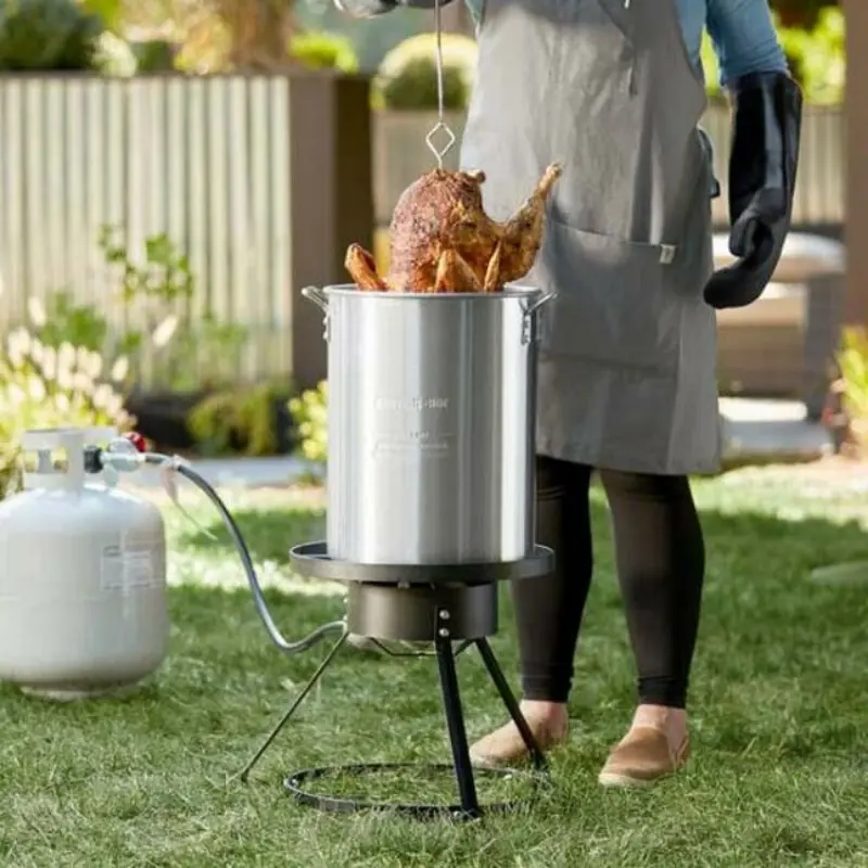 Premium Electric Stainless Steel Turkey Fryer Kit 30Qt 1