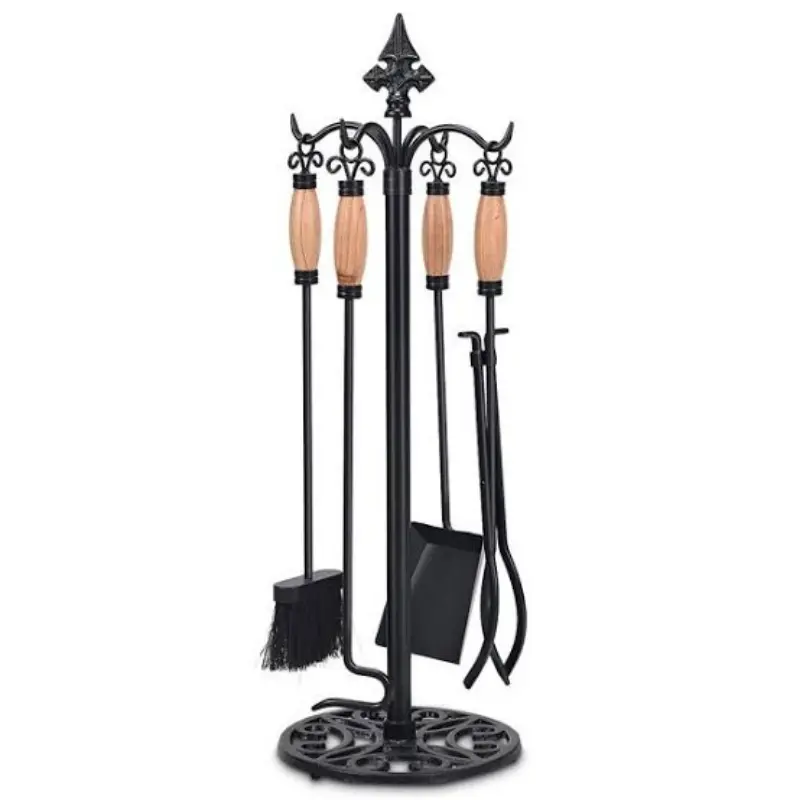 All In One Modern Fireplace Utensils Tool Set 5Pcs 1