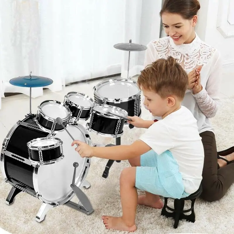 Complete Kids Jr Drum Set Kit 15 In 1
