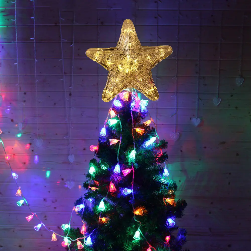 Lighted Glowing Led Christmas Tree Star Topper 1