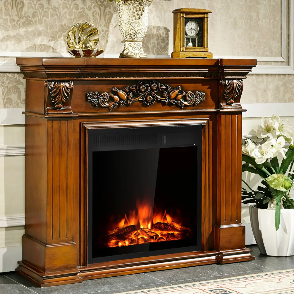 Premium Recessed Electric Fireplace Heater Insert 22.5" 1