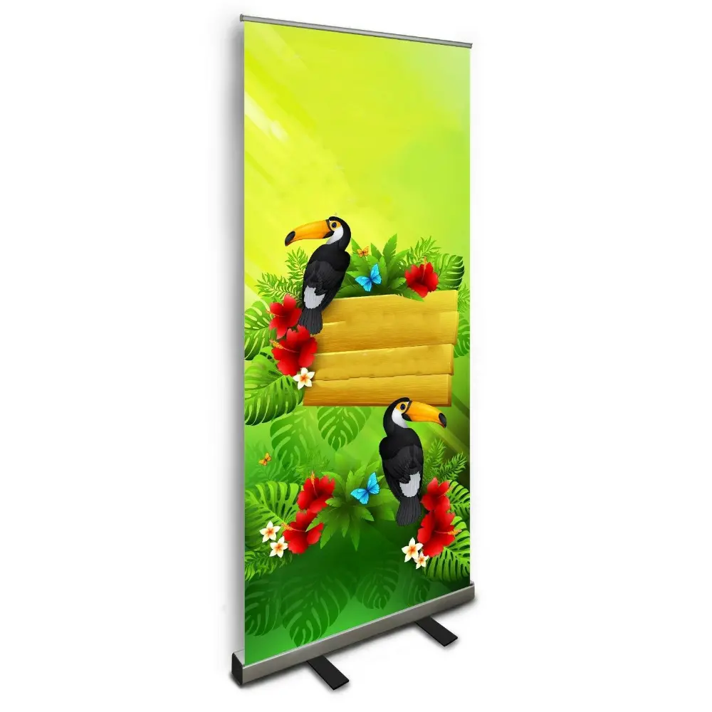 Retractable Pop Up Display Banner Holder Stand 1