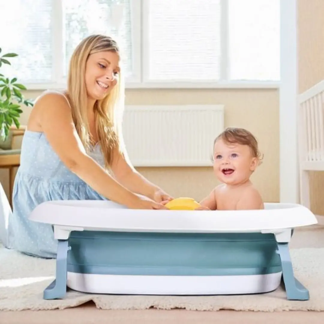 Large Collapsible Newborn Baby Bathing Bathtub 2