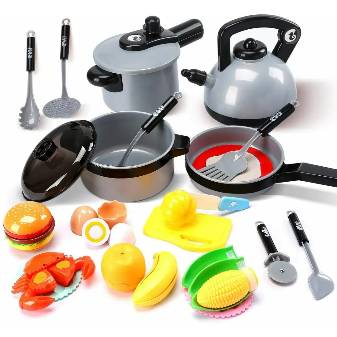 Kids Pots And Pan Cooking Toy Playset 1