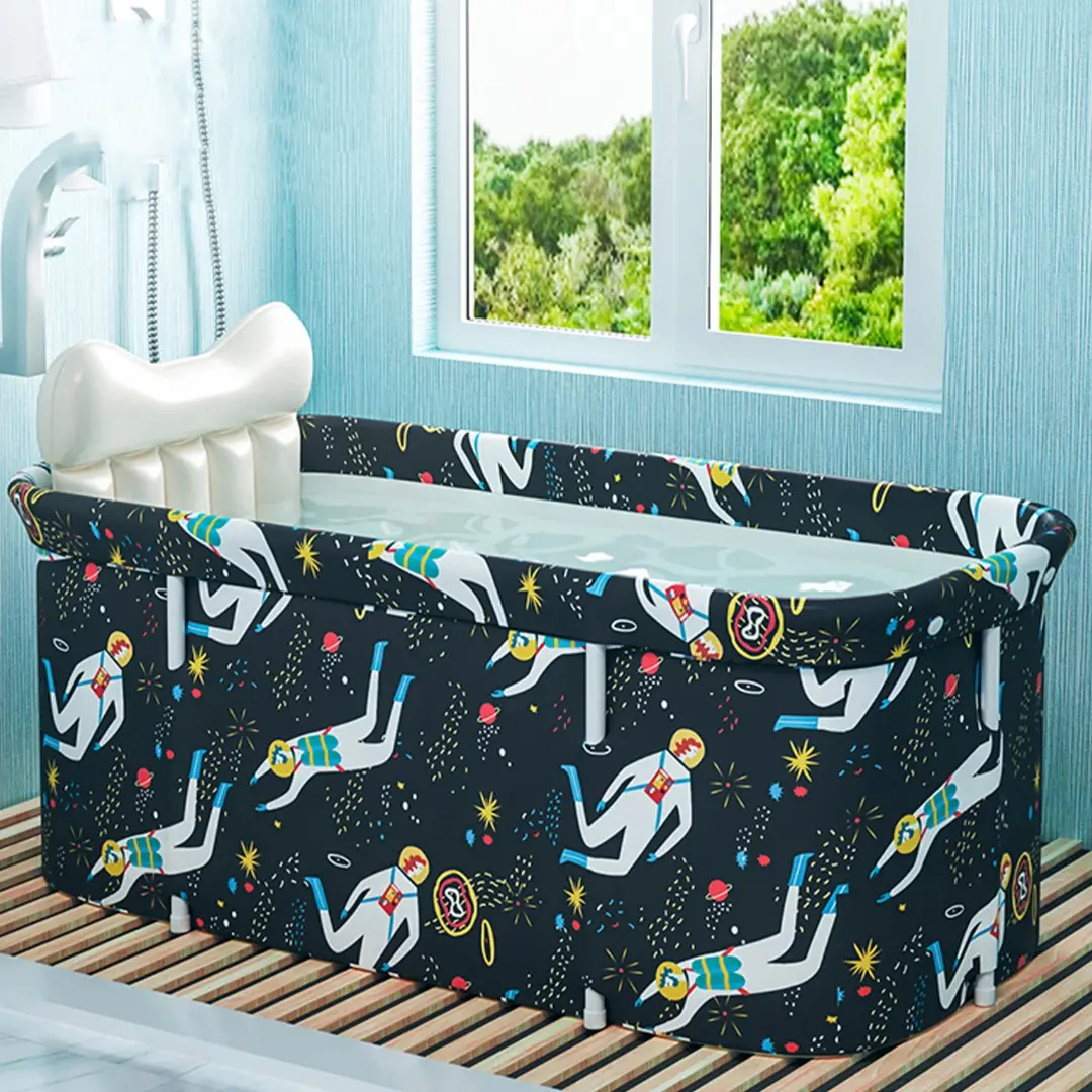 Large Portable Folding Adult Shower Bathtub 1