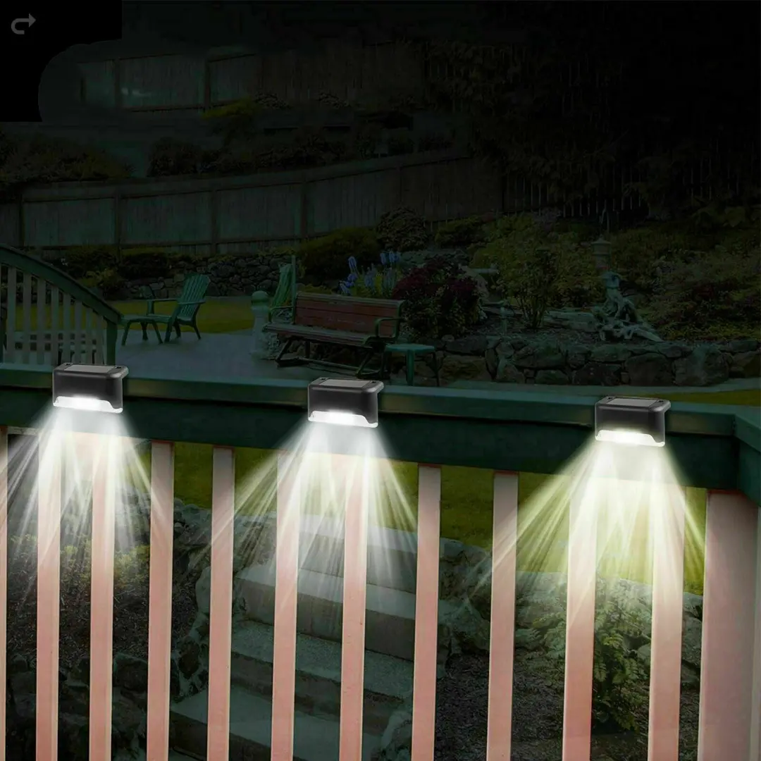 Outdoor Solar Powered Patio Led Deck Rail Lighting 1