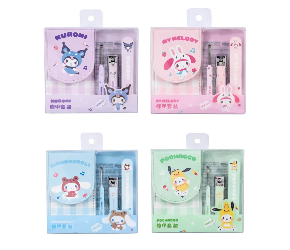 Sanrio Characters Checked Manicure Kit（3Pcs +Storage Bag) 1