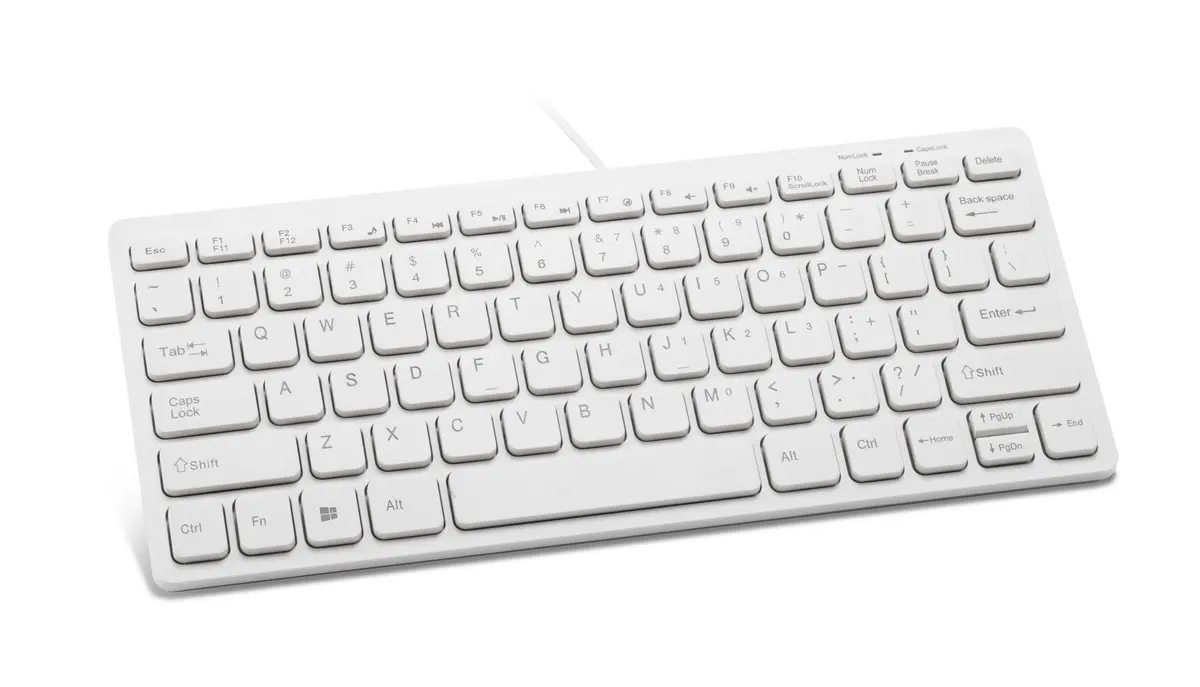 Mini Wired Keyboard For Laptop  Model: Mk82(White) 1