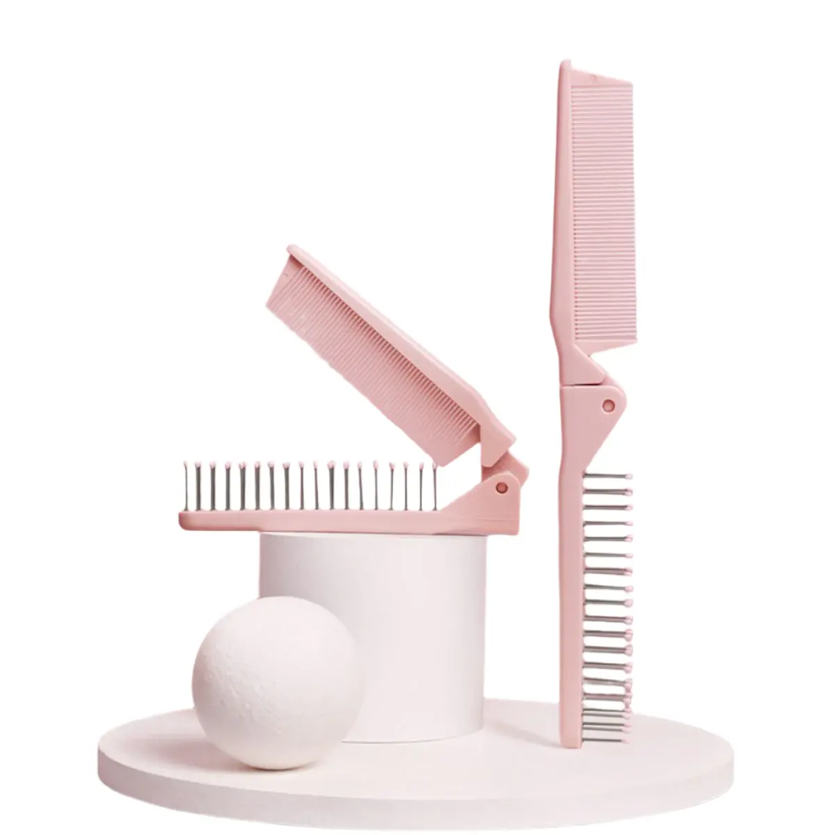 Girlish Foldable Dual-Use Comb 1
