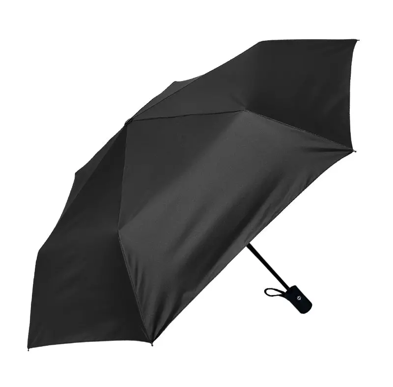 Classic Solid Color Automatic Umbrella(Black) 1