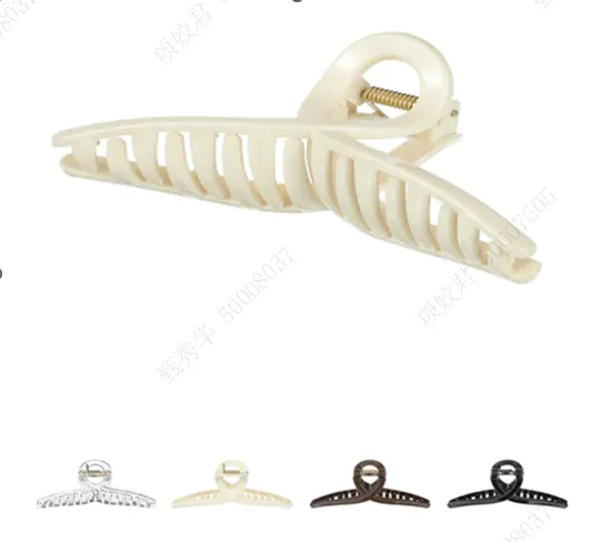 Solid Color Arc-Shaped Line Hair Claw Clip (11Cm, 1 Pc) 1