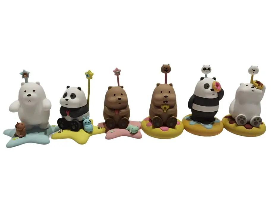 We Bare Bears Collection Photo Holder Blind Box Figure Model 1