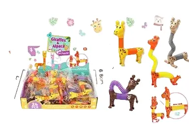 Stress-Relief Transforming & Stretching Giraffe Toy (4 Assorted Models) 1