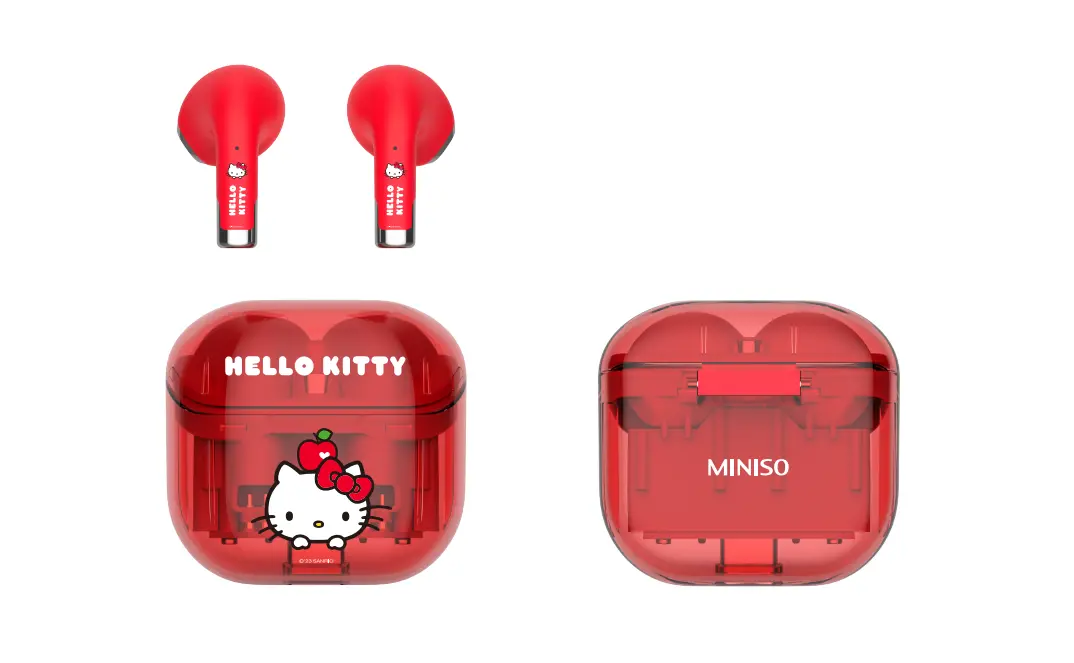 Hello Kitty Apple Collection Tws Earphones Model: Yb065(Red) 1