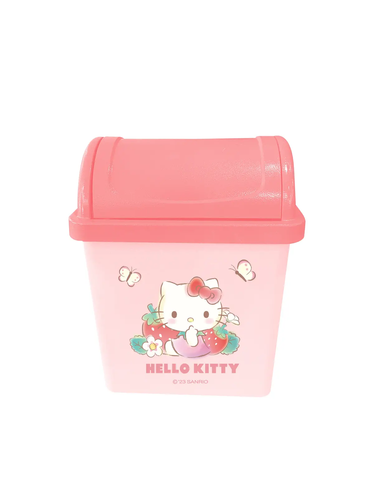 Hello Kitty Strawberry Collection Desk Trash Can 1