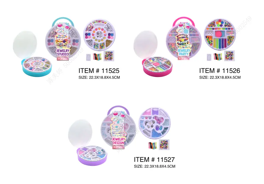 Diy Bracelet Making Handheld Round Box (3 Assorted Models) 1