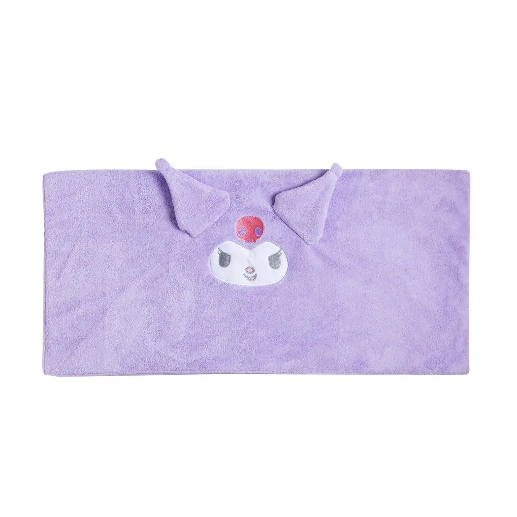 Kuromi Coral Fleece Absorbent Bath Towel 1