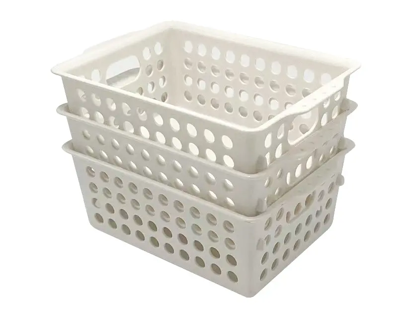 Mini Storage Bins (3 Pcs)(White) 1