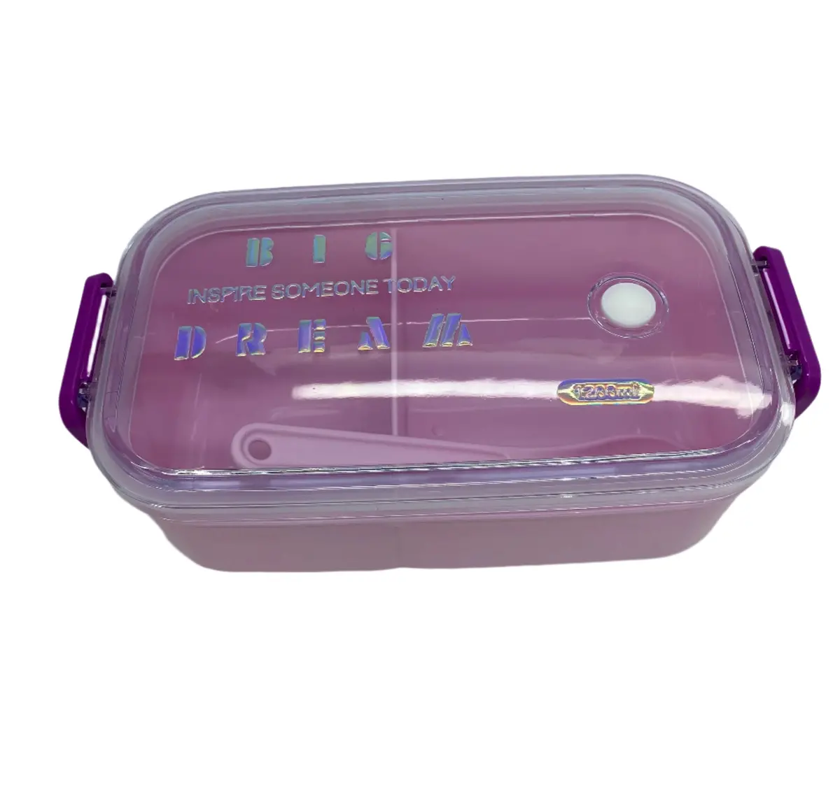 Holographic Series Bento Box (1200Ml)(Purple) 1