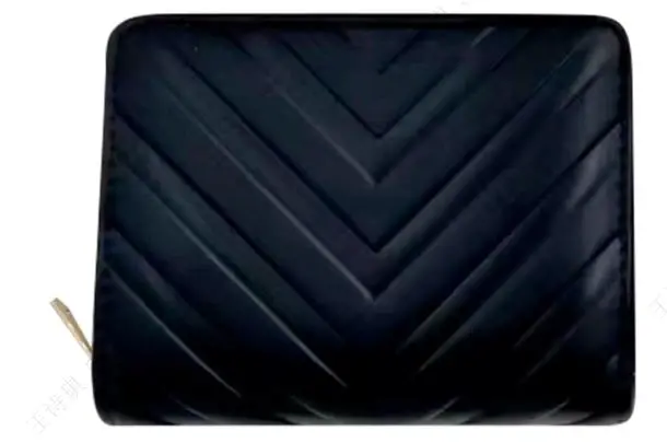 Women's Short Bifold Zip Around Wallet(Black) 1