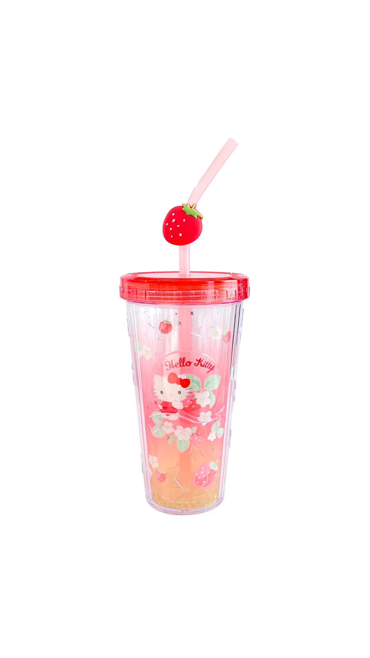 Sanrio Characters Summer Juice Plastic Tumbler (420Ml)(Hello Kitty) 1