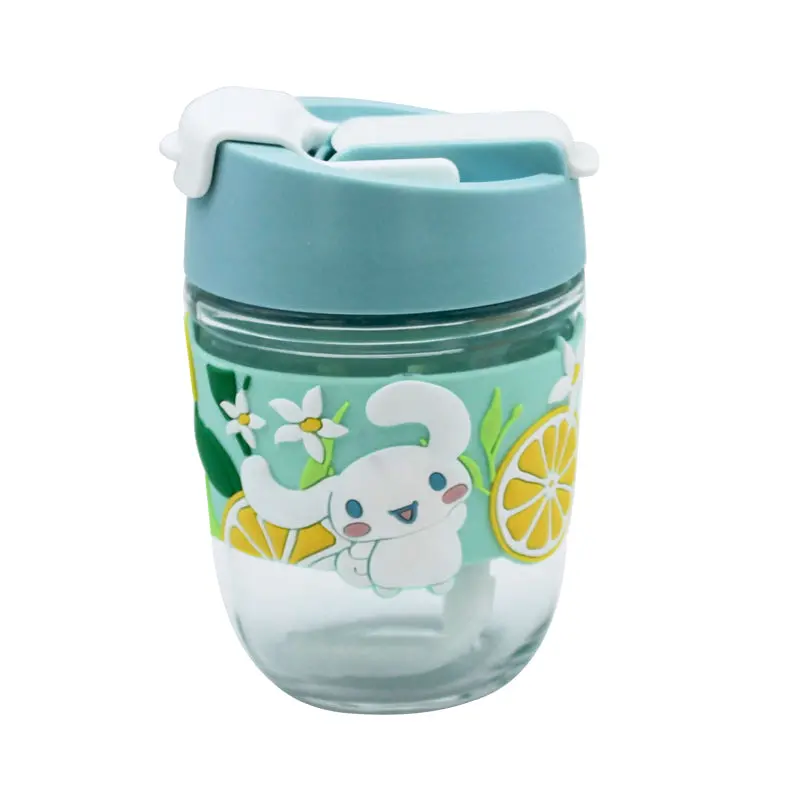 Sanrio Characters Glass Bottle (350Ml)(Cinnamoroll) 1
