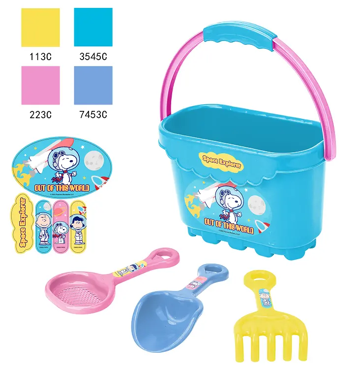 Snoopy The Little Space Explorer Collection Beach Bucket Set 1