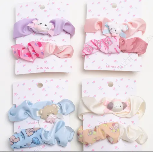 Contrast Color Hair Ties (2 Pcs) 1
