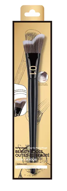 Black Gold Series Stippling Curved Contour Brush 1
