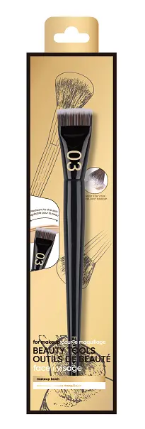 Black Gold Series Thin Blade Flat Top Foundation Brush 1