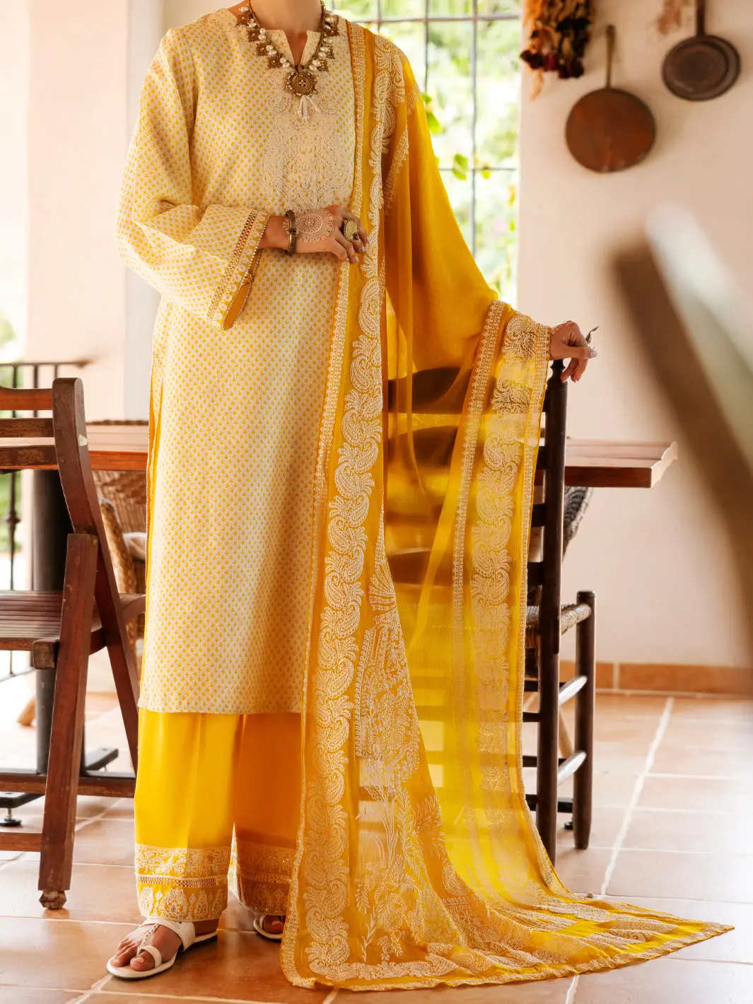 Lemon Square Dobby 3Pc Stitched - Alp-3Ps-2047 1