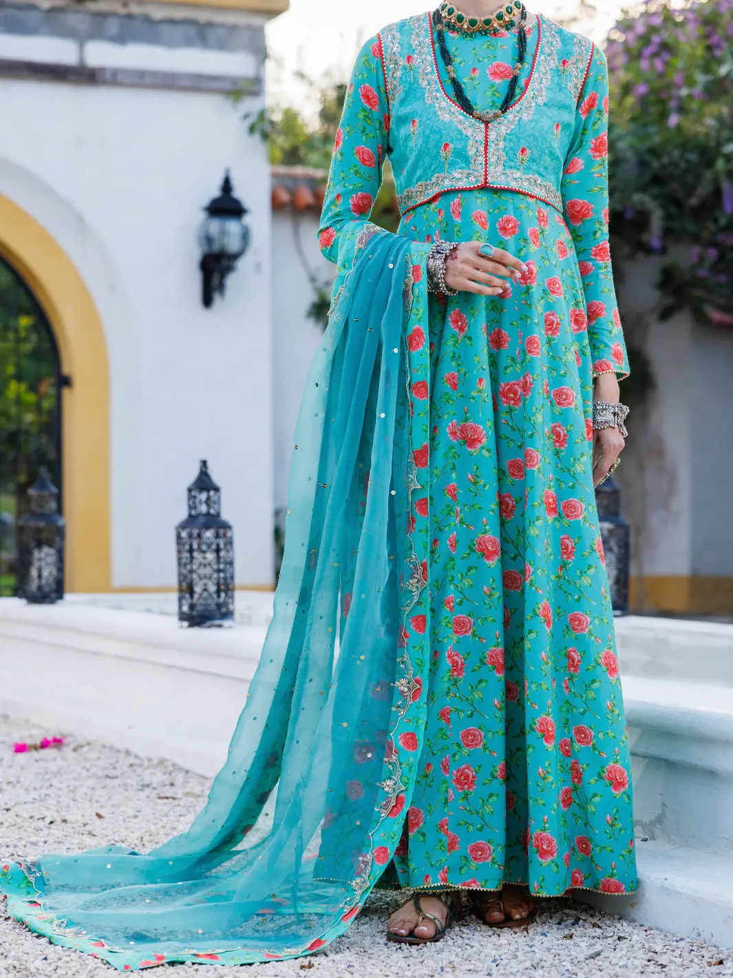 Sea Green Maple Silk 3Pc Stitched - Alp-3Ps-2052 1