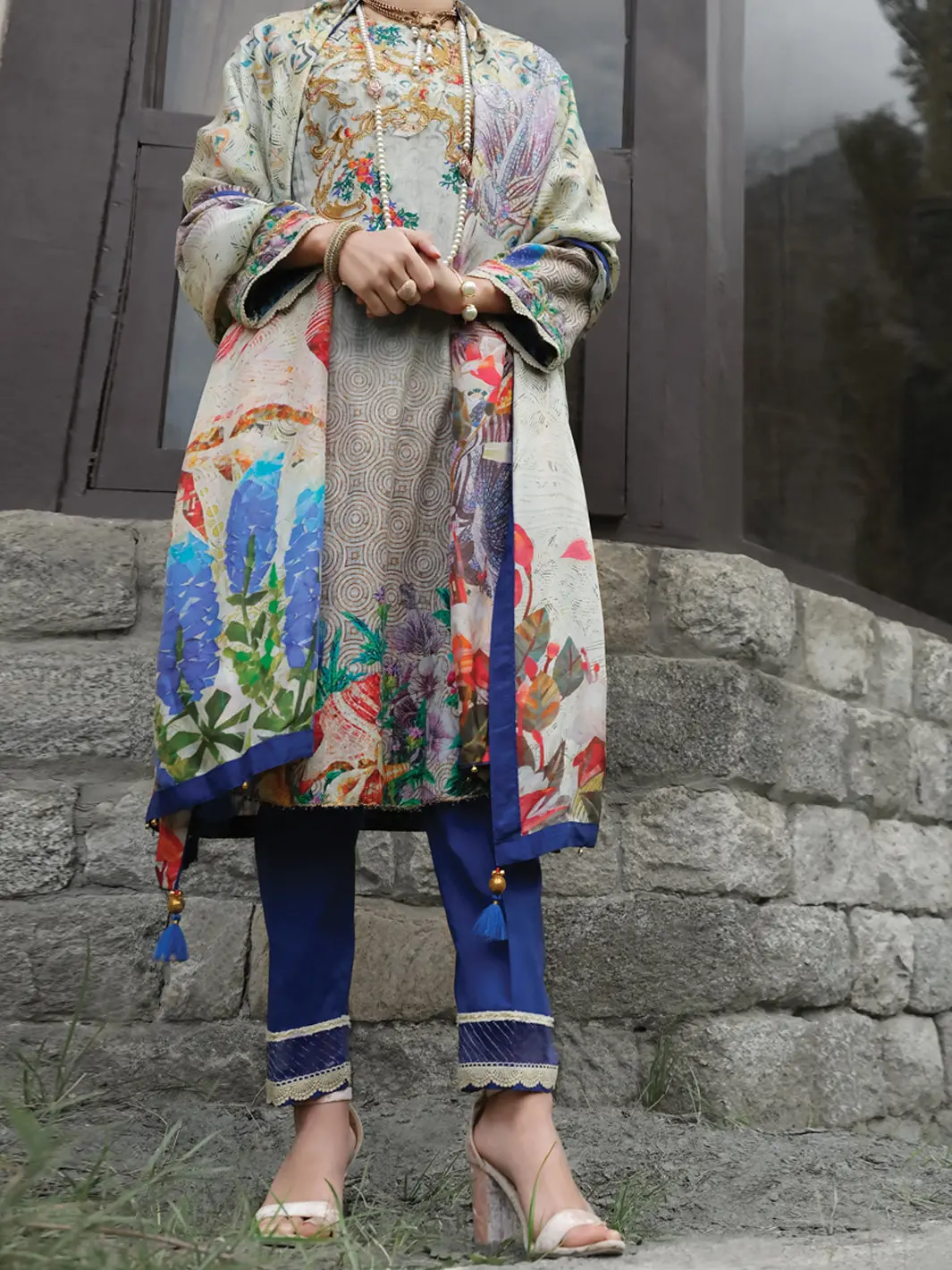 Natural Khaddar 3Pc Stitched - Awp-207 1