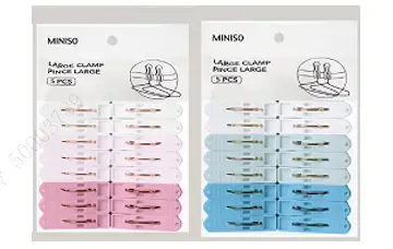 Colorful Laundry Clips (20 Pcs, Blue/Pink) 1