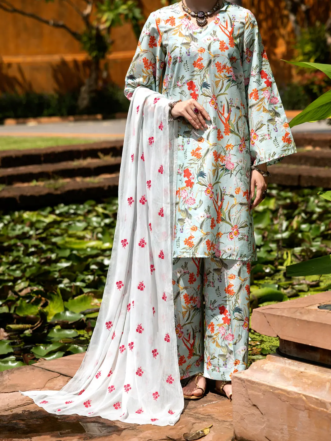 Multicolor Lawn 3Pc Stitched - Alp-3Ps-2102 1